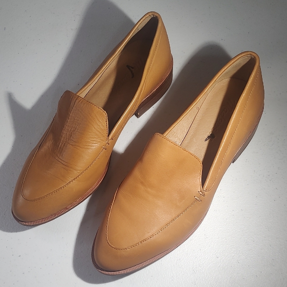 Madewell Tan Leather Loafers Women's Size 6.5